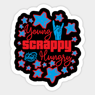 Young Scrappy and Hungry Sticker